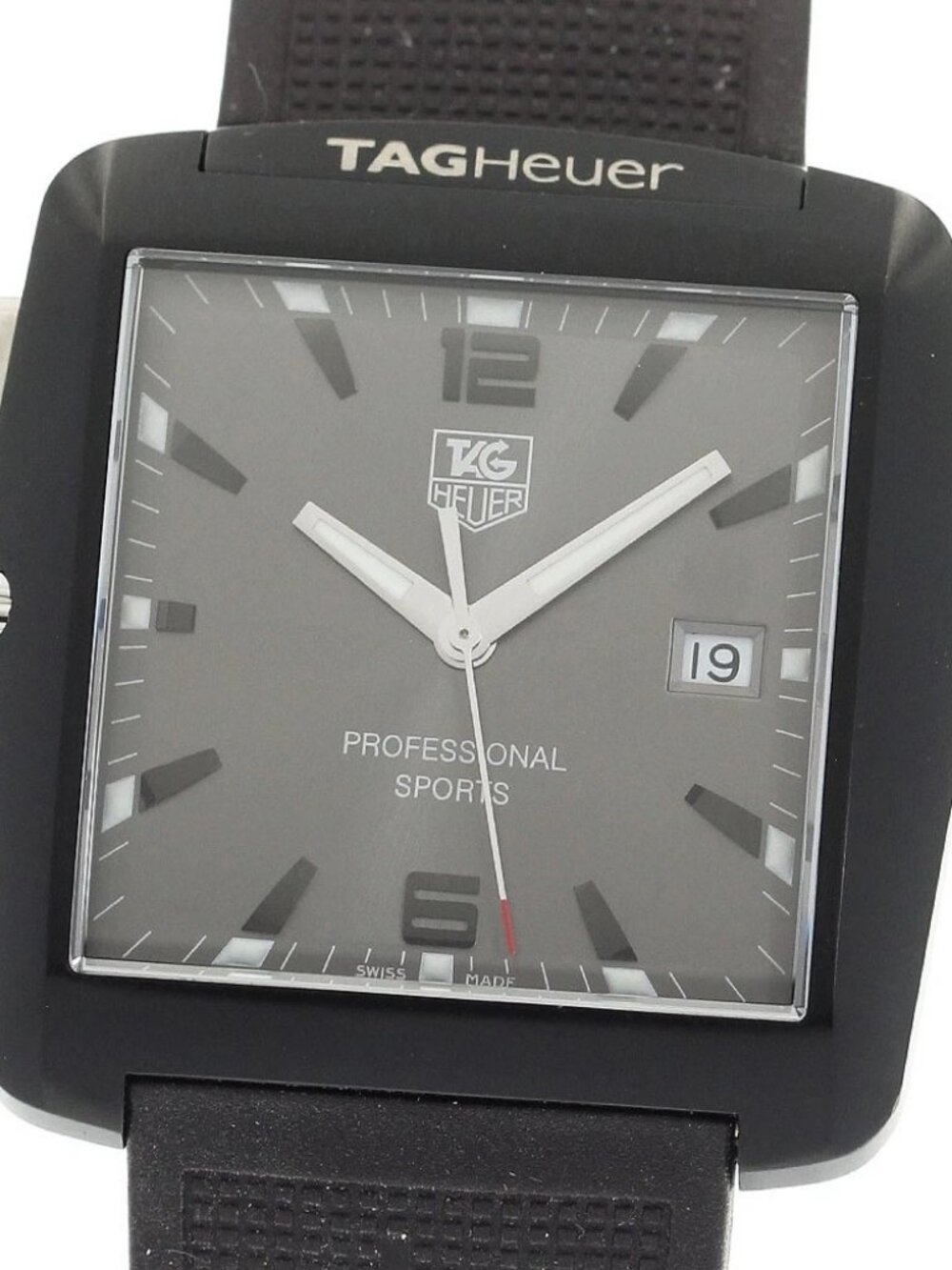 TAG HEUER Professional sports WAE1113 Date gray Dial Quartz Men's Watch_923340